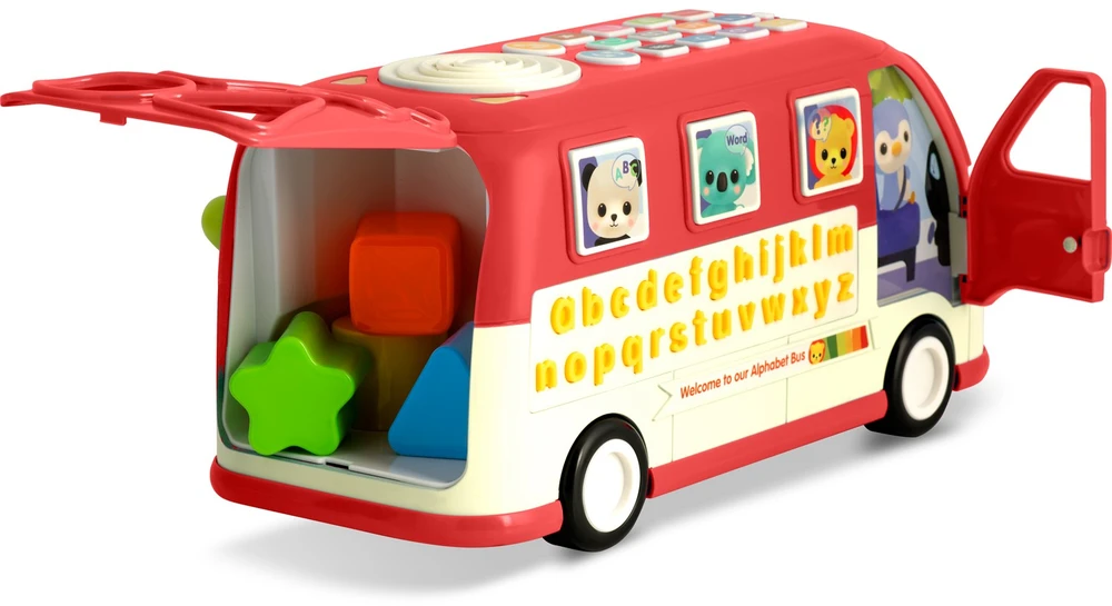 Edukacinis žaislas RK-741 Ricokids autobusas raudonas