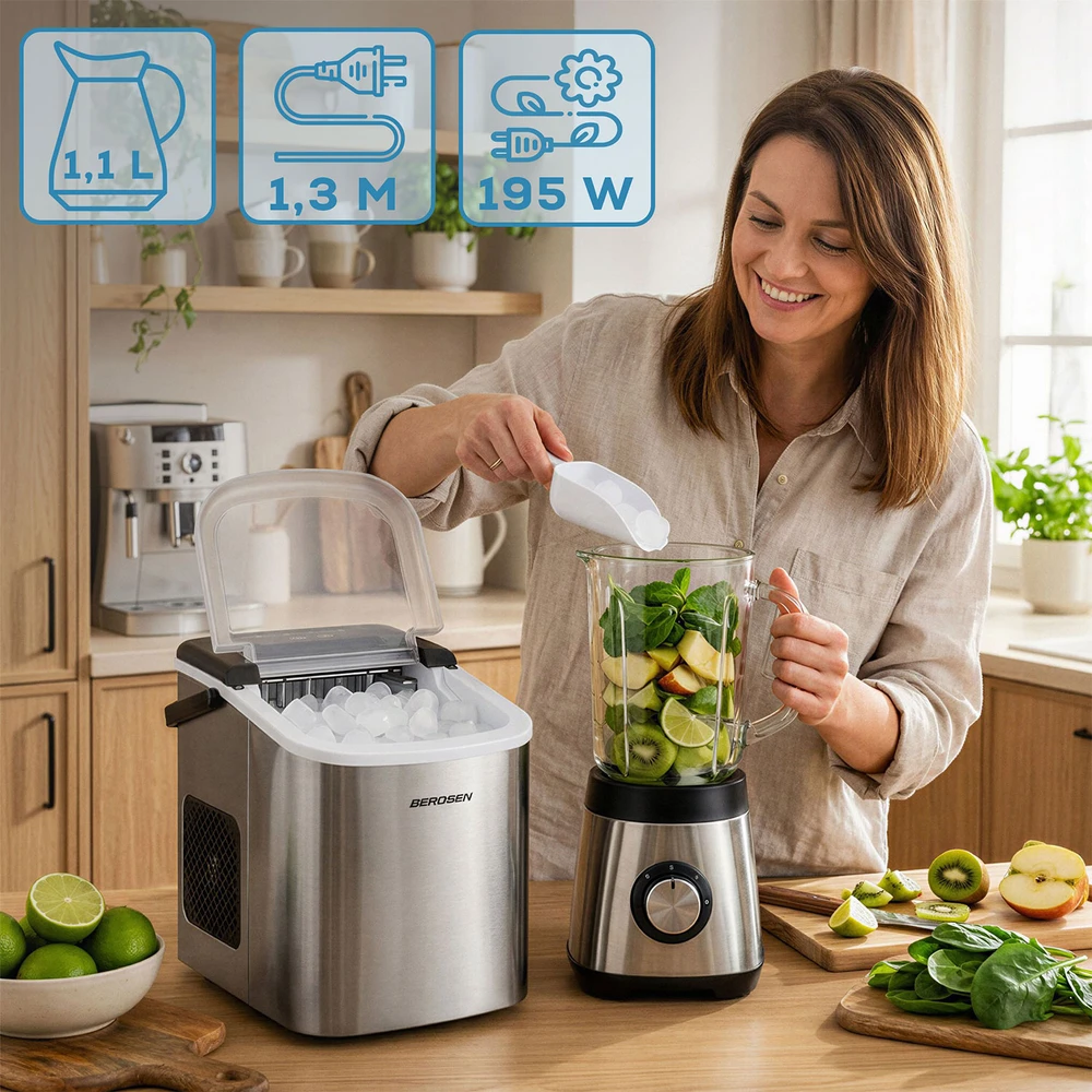 Berdsen BD-420 sidabrinis ledų gaminimo aparatas 1,1 l / 12 kg