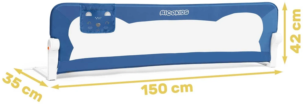 Ricokids mėlynas lovos karnizas 150x42x35cm