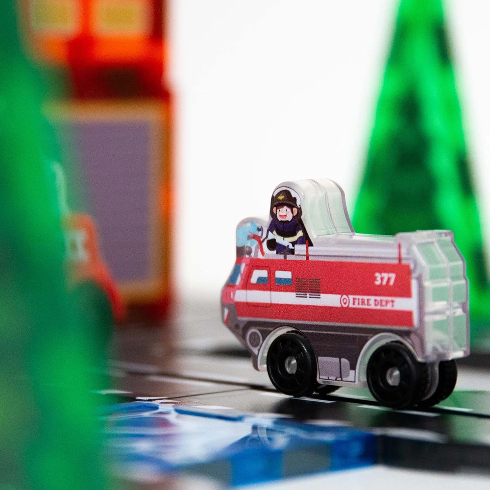 Magnetinės konstrukcinės kaladėlės savaeigė gaisrinė mašina Ricokids RK-783