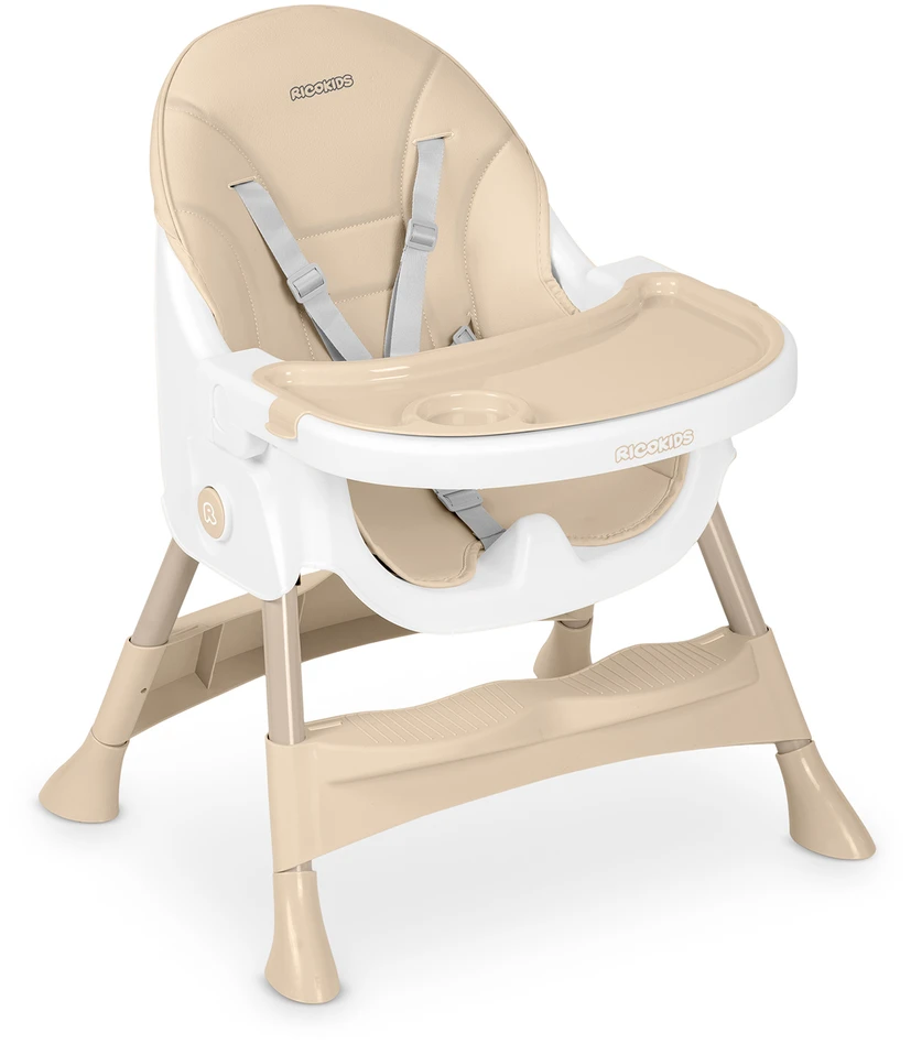 Ricokids Mani smėlio spalvos maitinimo kėdutė