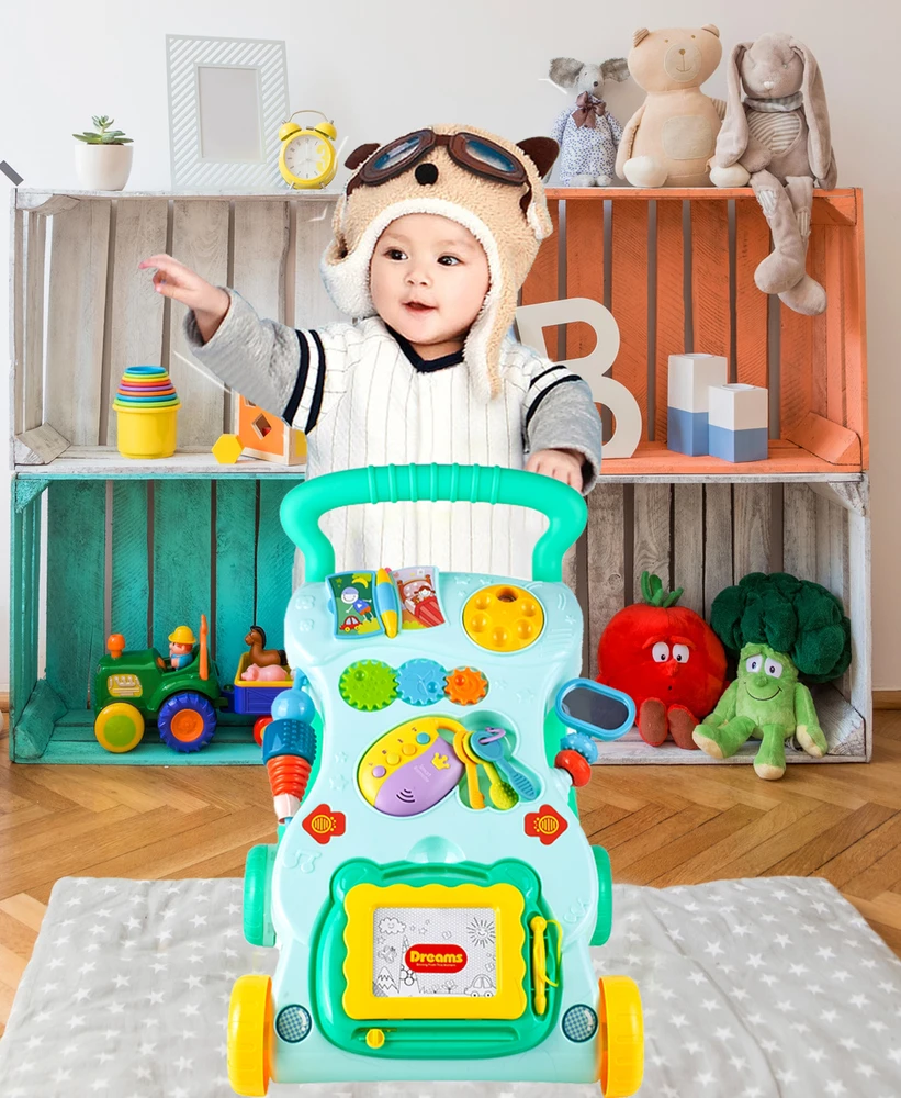 Malplay Lavinamasis stumdukas kūdikiams su nuimama piešimo lenta