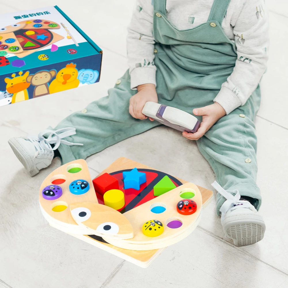 Malplay Medinis rūšiuoklis su meškere Pagauk boružes