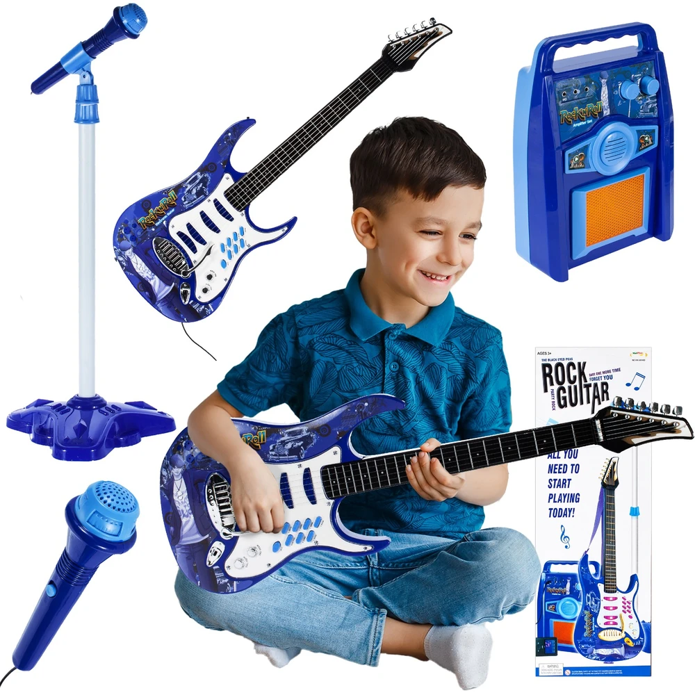 Malplay Vaikiška gitara su stiprintuvu ir mikrofonu