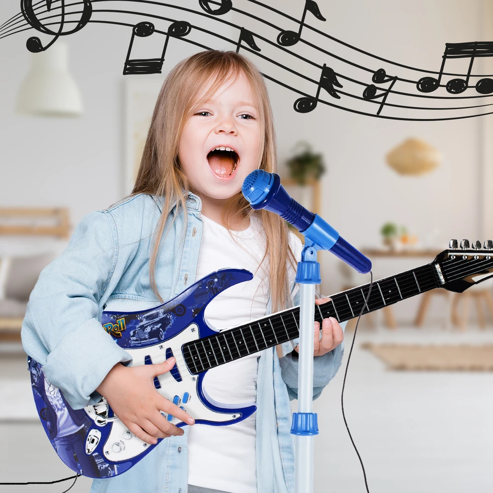 Malplay Vaikiška gitara su stiprintuvu ir mikrofonu