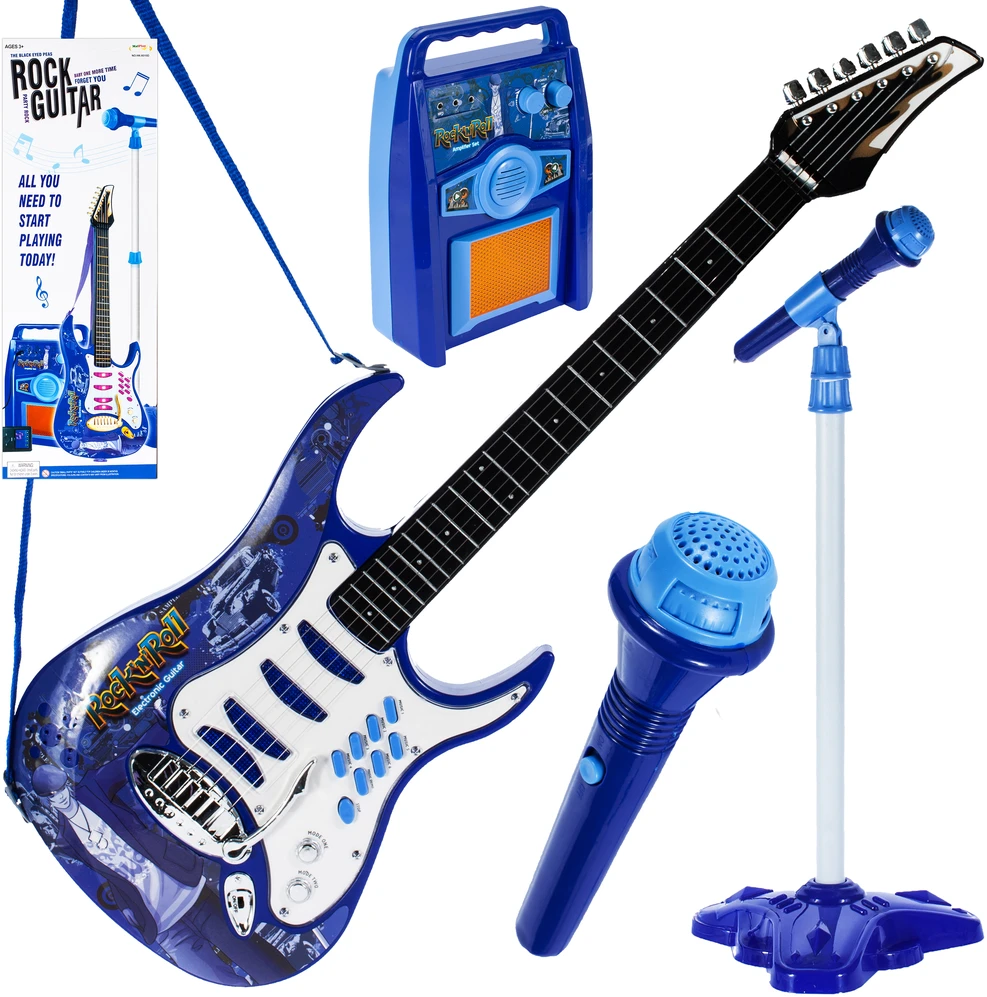 Malplay Vaikiška gitara su stiprintuvu ir mikrofonu