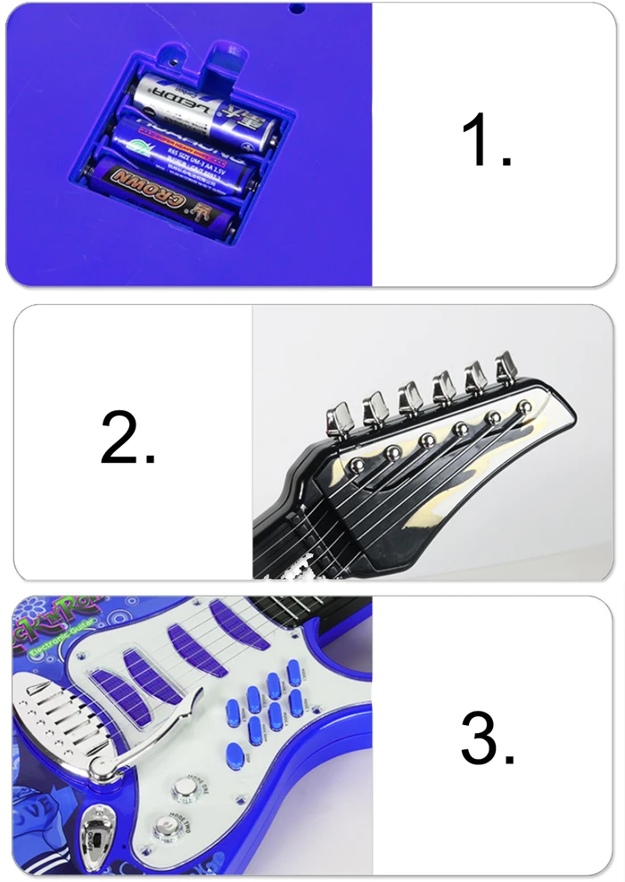 Malplay Vaikiška gitara su stiprintuvu ir mikrofonu