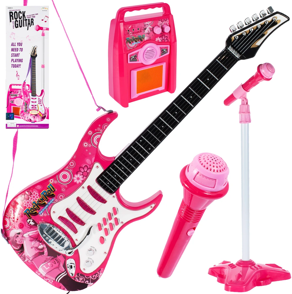 Malplay Vaikiška gitara su stiprintuvu ir mikrofonu