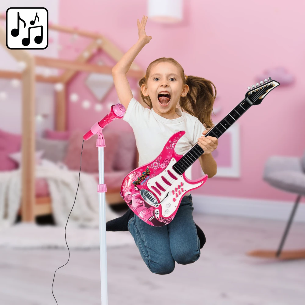 Malplay Vaikiška gitara su stiprintuvu ir mikrofonu