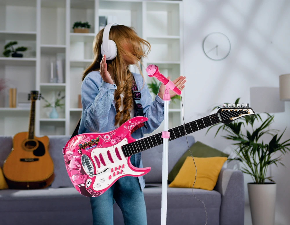 Malplay Vaikiška gitara su stiprintuvu ir mikrofonu