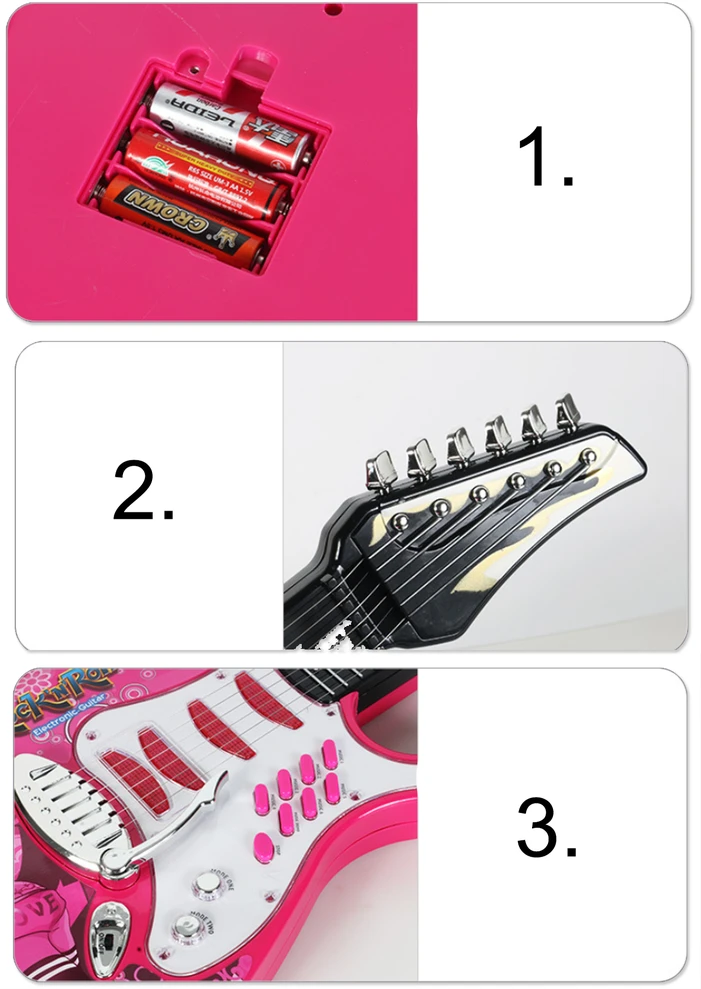 Malplay Vaikiška gitara su stiprintuvu ir mikrofonu