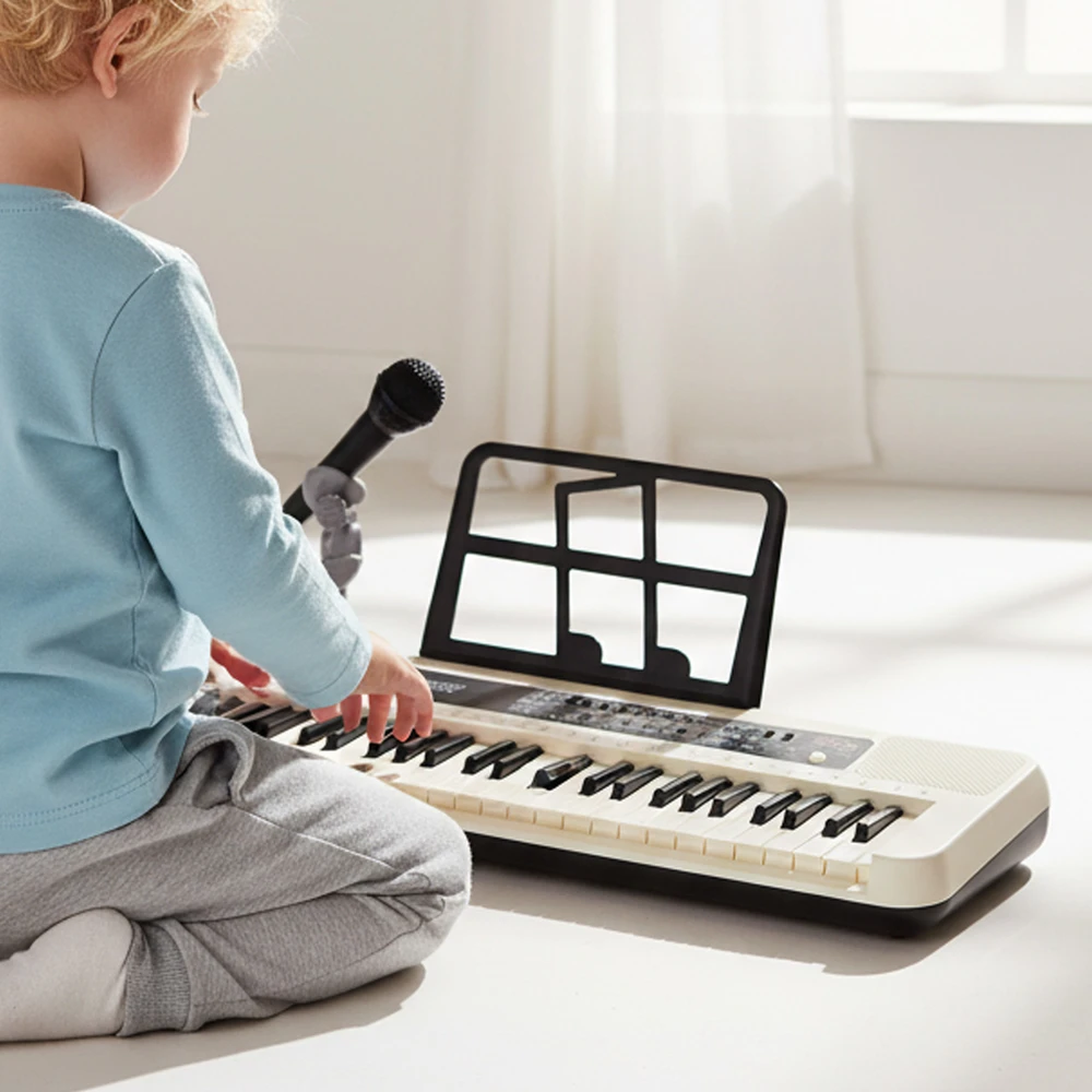 Malplay Didelis vaikiškas pianinas su mikrofonu, 61 klavišas