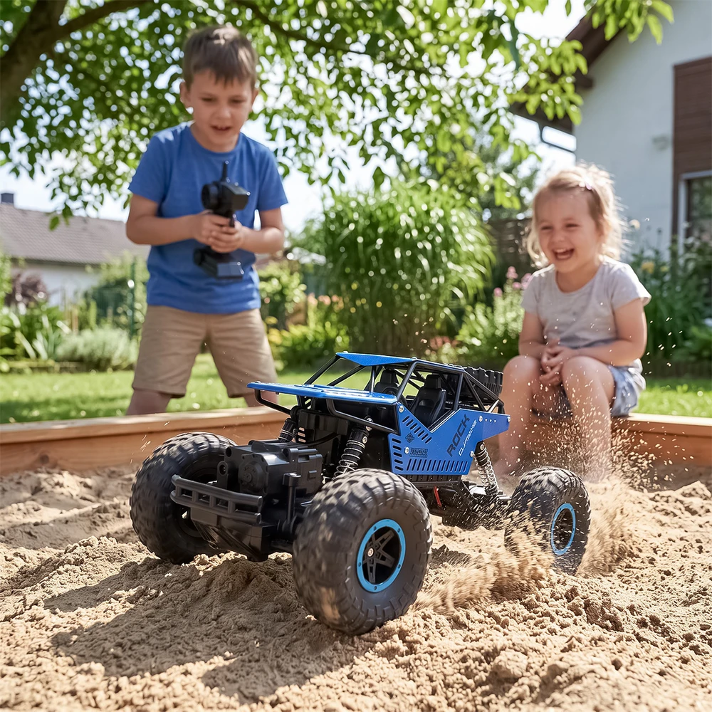 Malplay Nuotoliniu būdu valdoma 4x4 baterija varoma visureigė transporto priemonė