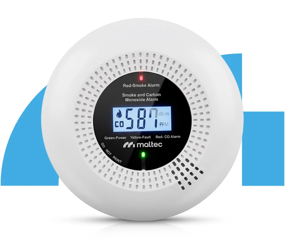 Maltec Anglies monoksido/dūmų jutiklis SafeSensor5000 2in1 AA