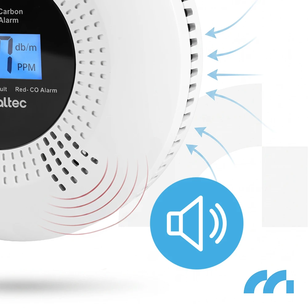 Maltec Anglies monoksido/dūmų jutiklis SafeSensor5000 2in1 AA
