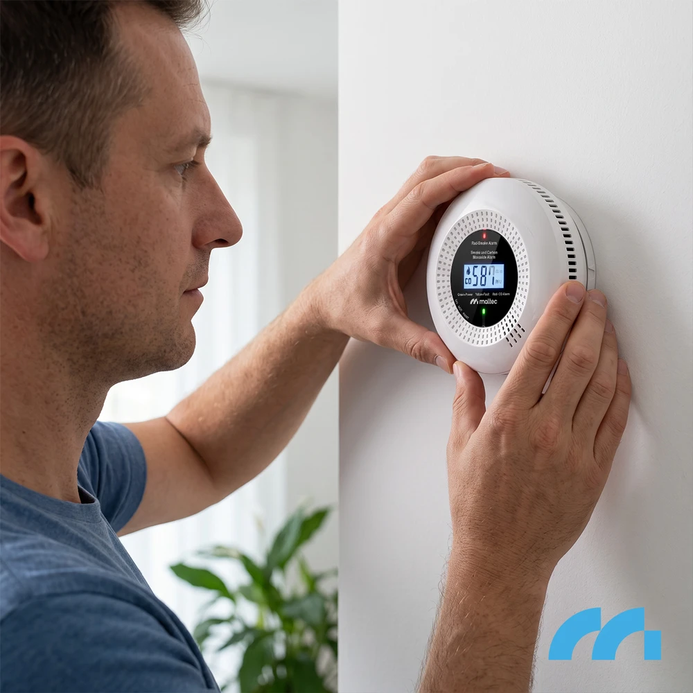 Maltec Anglies monoksido/dūmų jutiklis SafeSensor5000 2in1 AA