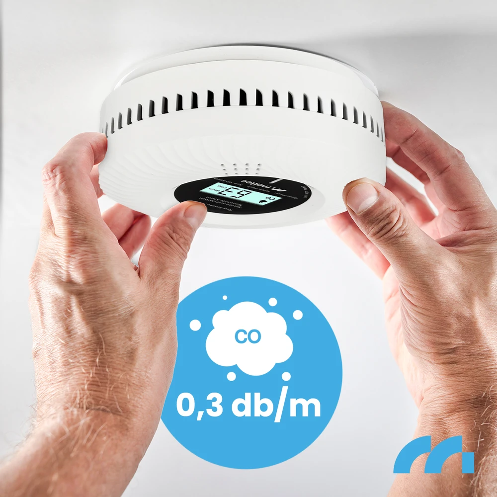 Maltec Anglies monoksido / dūmų jutiklis SafeSensor5500 2 viename Li-ion