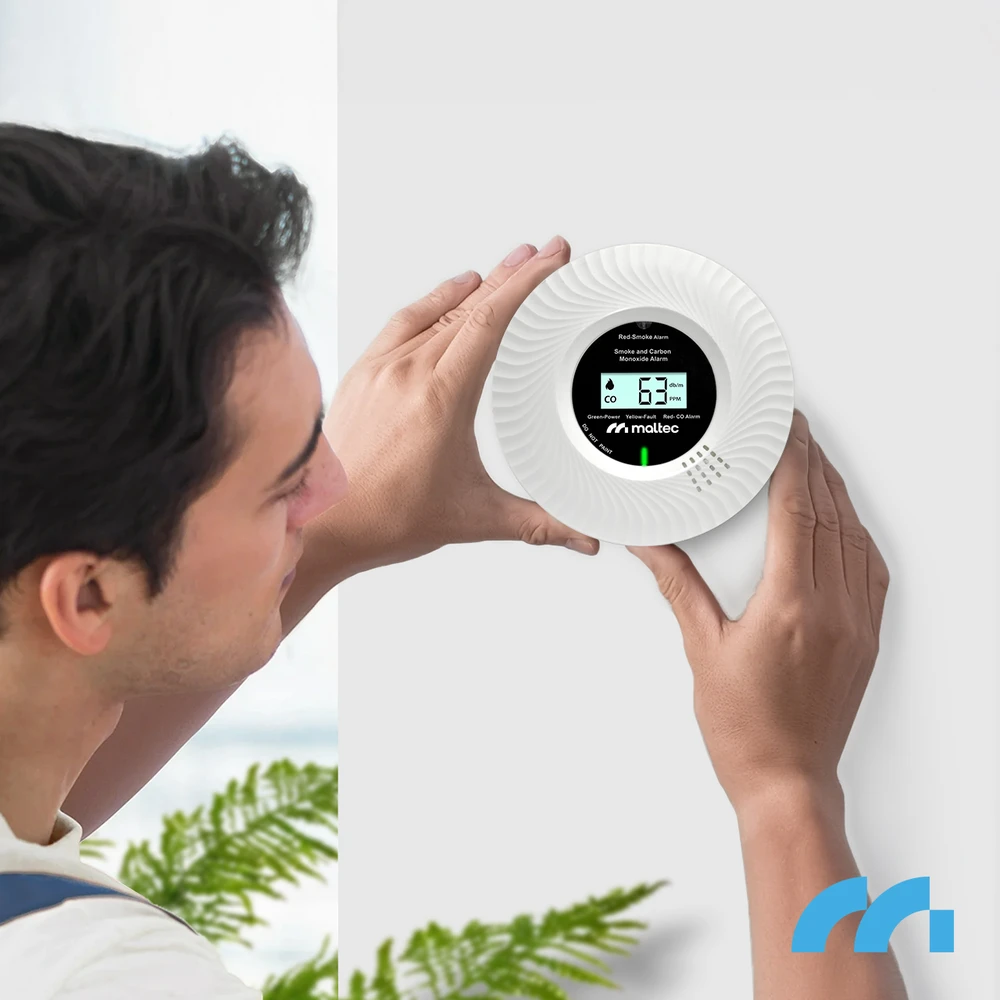 Maltec Anglies monoksido / dūmų jutiklis SafeSensor5500 2 viename Li-ion
