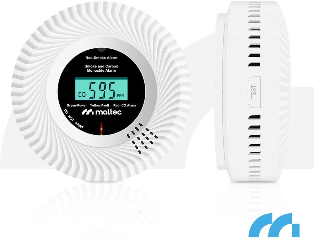 Maltec Anglies monoksido / dūmų jutiklis SafeSensor5500 2 viename Li-ion