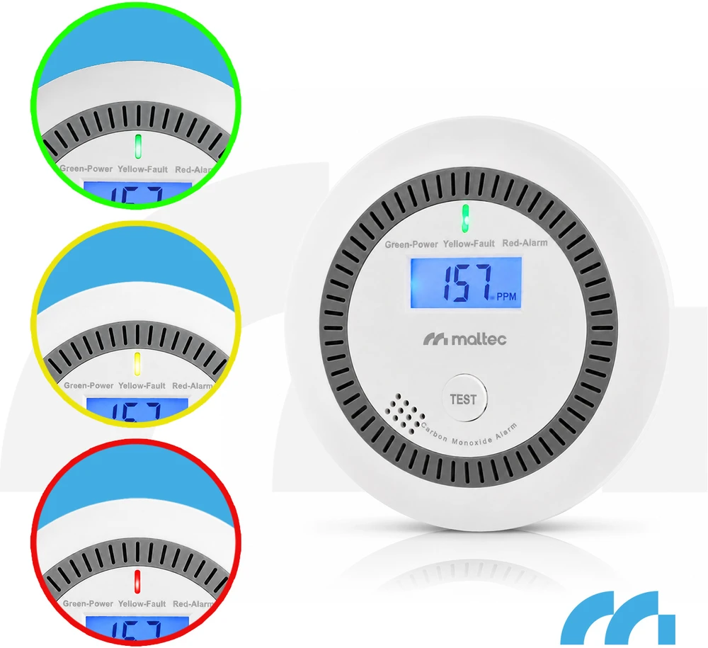 Maltec Anglies monoksido/dūmų jutiklis SafeSensor4000 AA