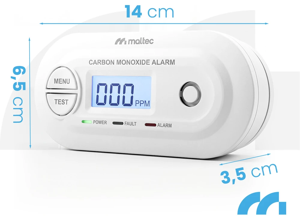 Maltec Anglies monoksido/dūmų jutiklis SafeSensor4100 AA