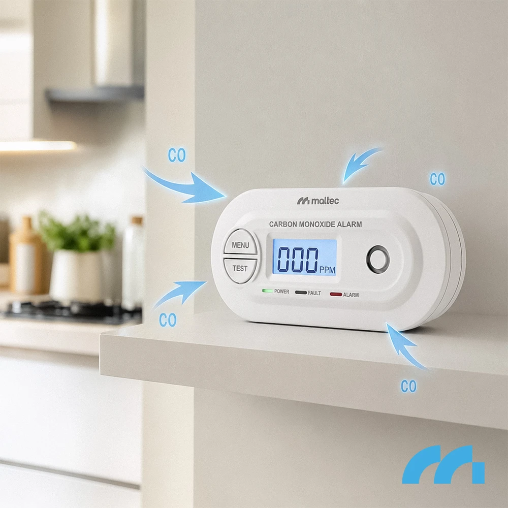 Maltec Anglies monoksido/dūmų jutiklis SafeSensor4100 AA