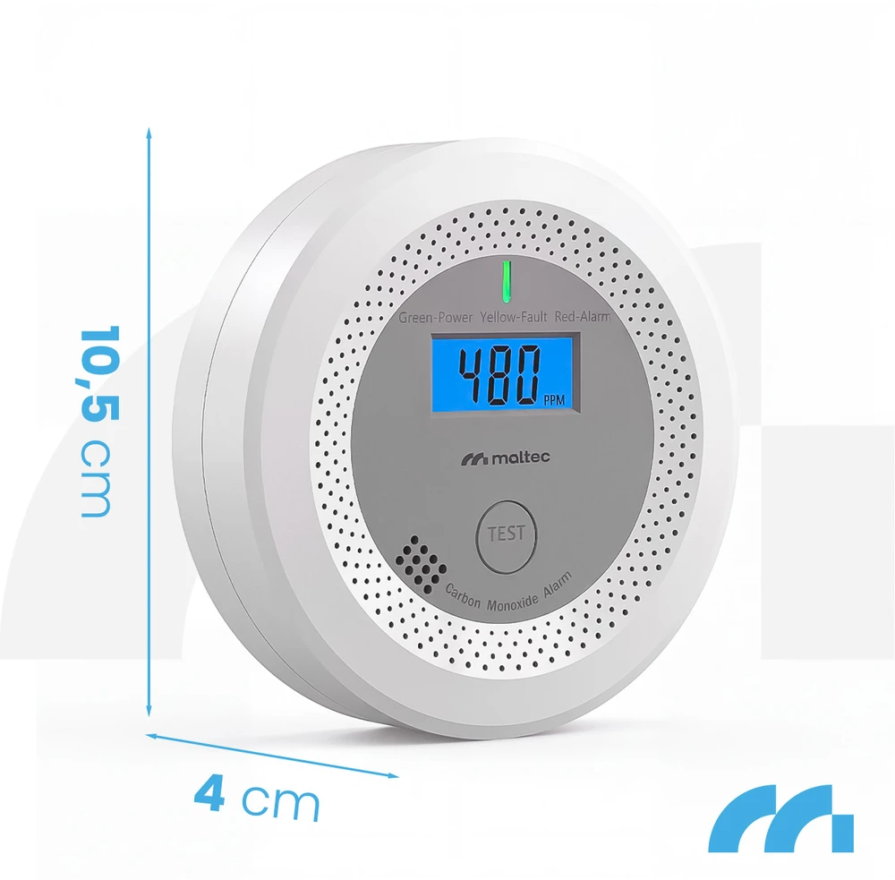 Maltec Anglies monoksido/dūmų jutiklis SafeSensor4500 Li-ion