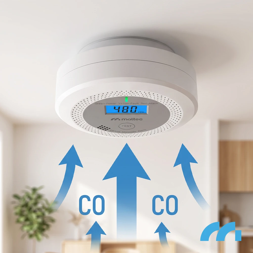 Maltec Anglies monoksido/dūmų jutiklis SafeSensor4500 Li-ion
