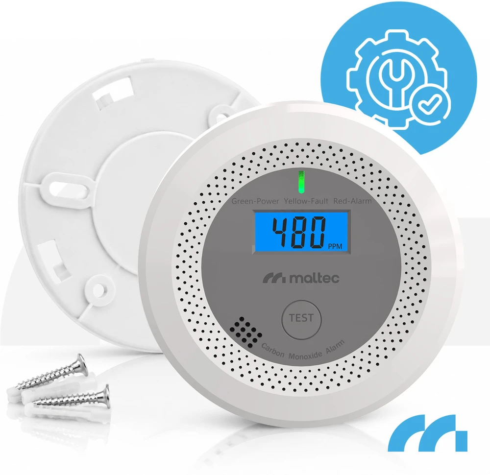 Maltec Anglies monoksido/dūmų jutiklis SafeSensor4500 Li-ion