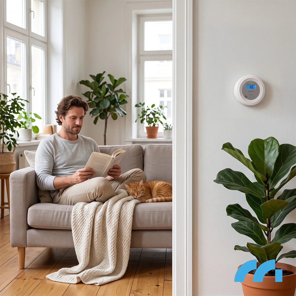 Maltec Anglies monoksido/dūmų jutiklis SafeSensor4500 Li-ion