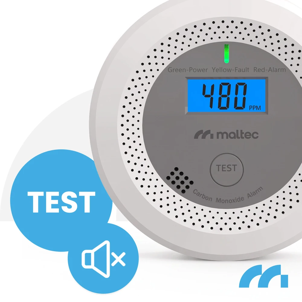Maltec Anglies monoksido/dūmų jutiklis SafeSensor4500 Li-ion