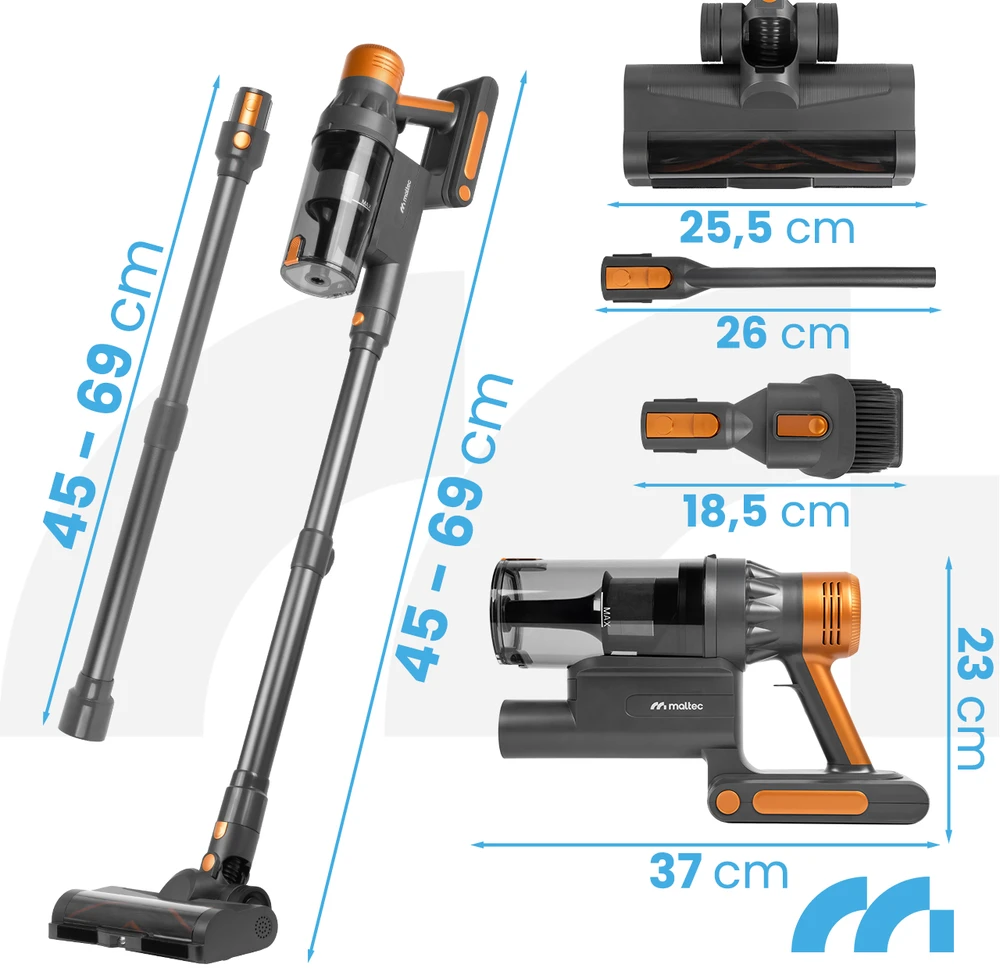 MalTec Dulkių siurblys Pionowy TURBOCYCLONE PRO4000