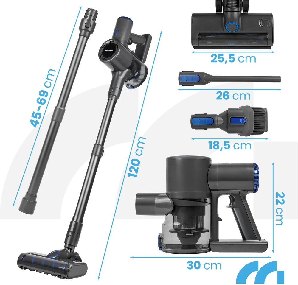MalTec Dulkių siurblys Pionowy TURBOCYCLONE PRO3000