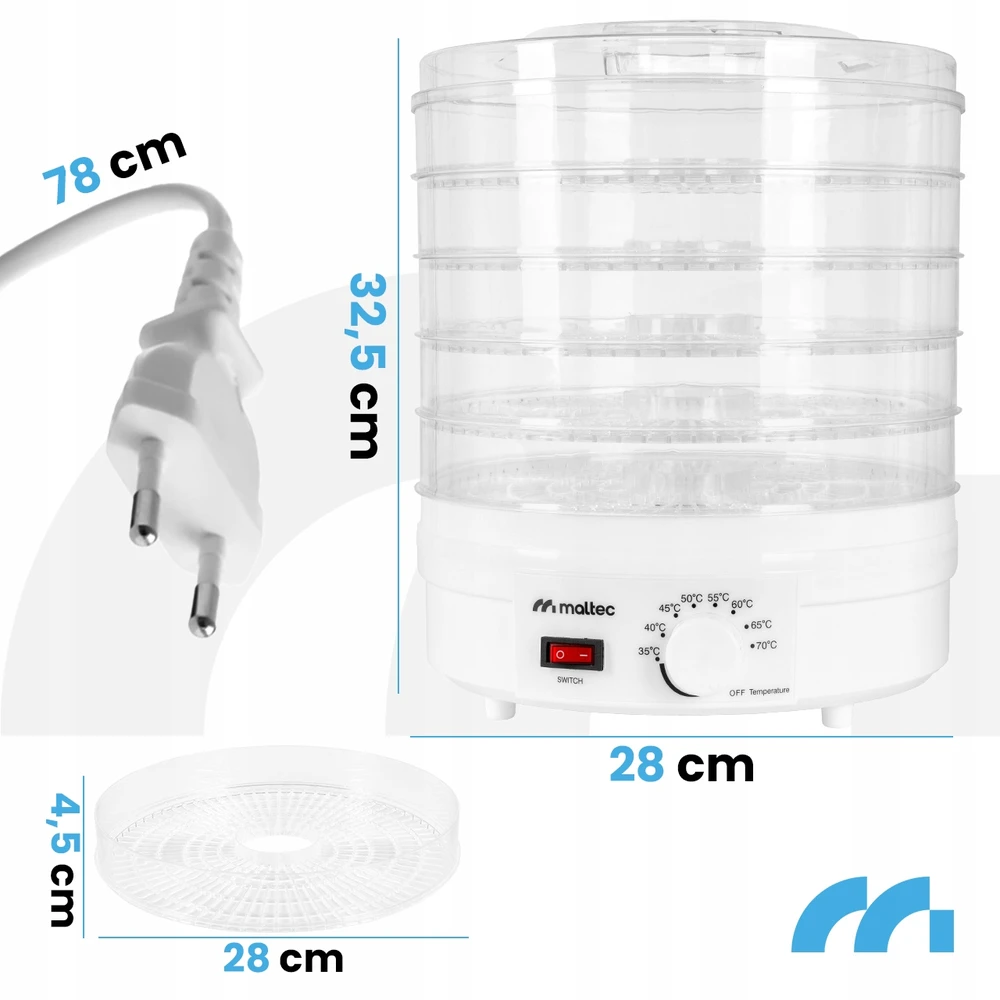 Gruzdintuvė Maltec Džiovintuvas spożywcza DryMaster500W-II