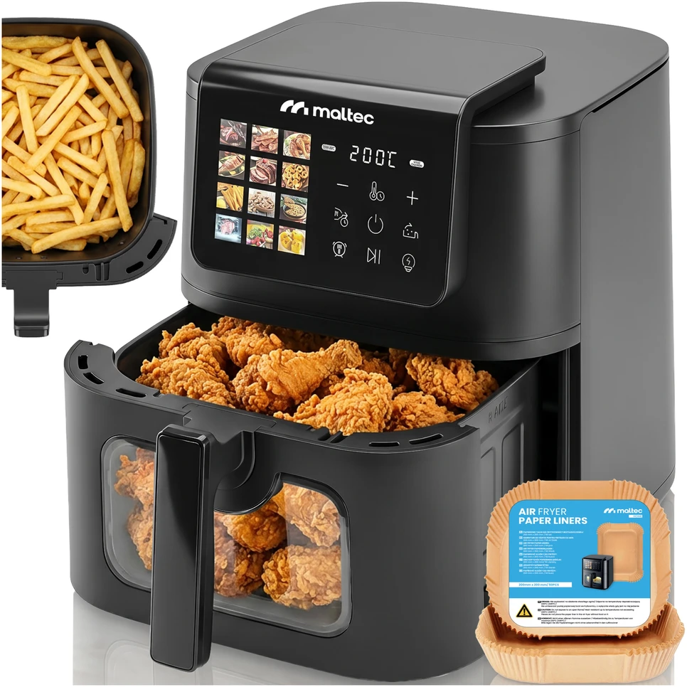 Gruzdintuvė MalTec Neriebalinis gruzdintuvas AirFryer 2000W-8LB