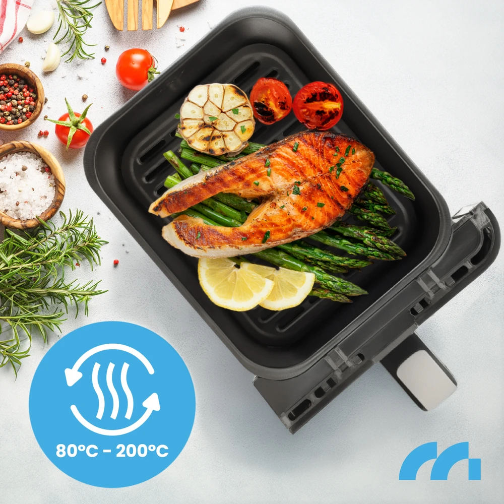 Gruzdintuvė MalTec Riebalų keptuvė be aliejaus AirFryer 2800W-10L