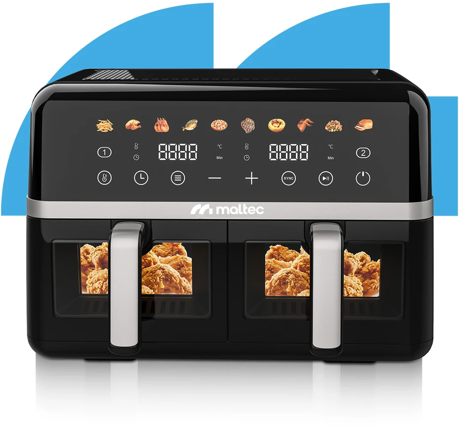 Gruzdintuvė MalTec Riebalų keptuvė be aliejaus AirFryer 2800W-10L