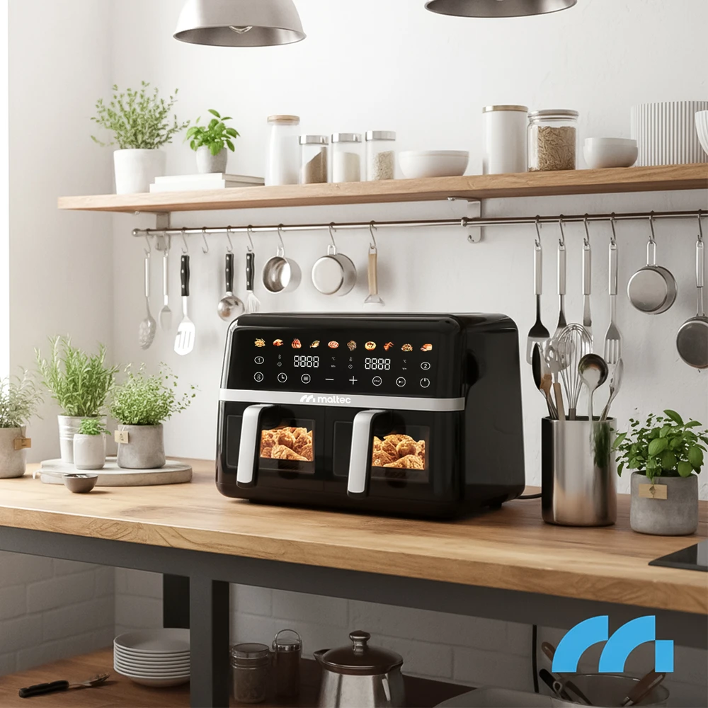 Gruzdintuvė MalTec Riebalų keptuvė be aliejaus AirFryer 2800W-10L