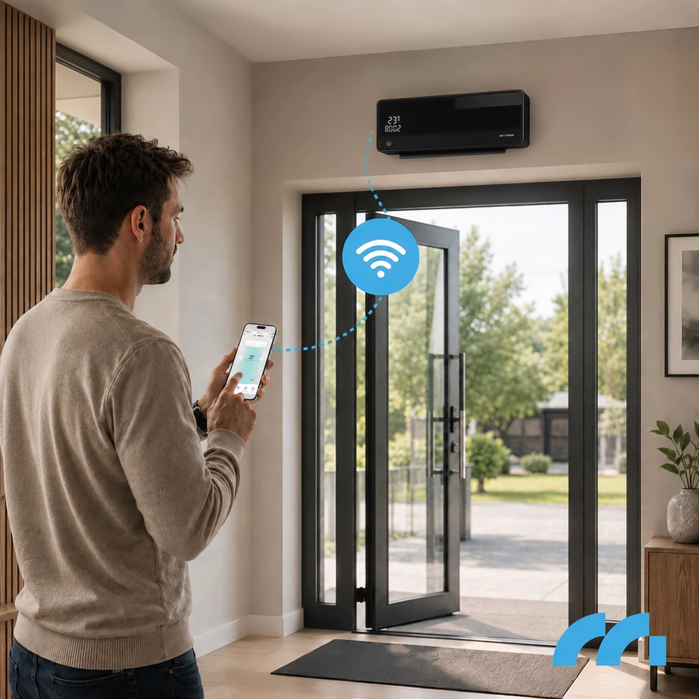Maltec Oro užuolaida PT5800W-BL WiFi + pultas
