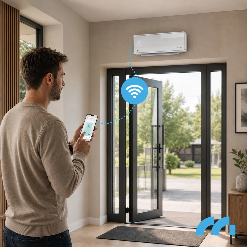 Maltec Oro užuolaida PT5800W-WH WiFi + pultas