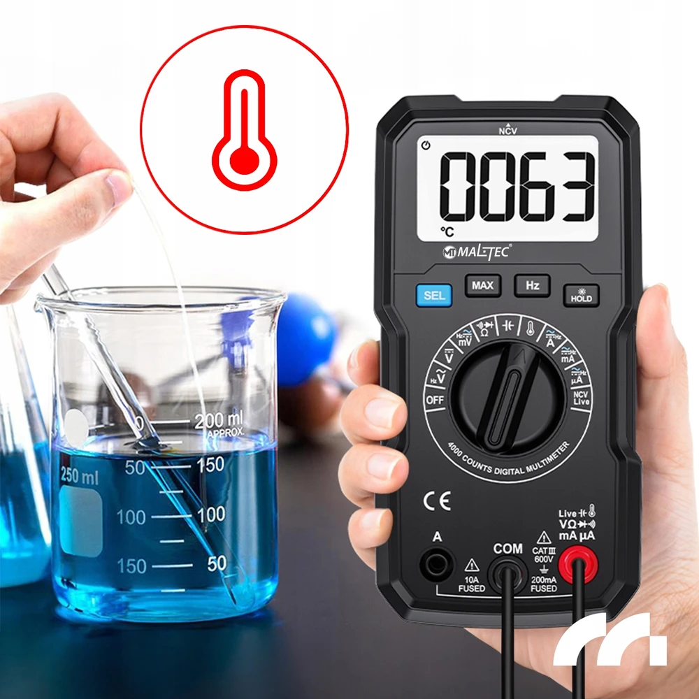 MalTec srovės matuoklis MasterMultimeter + laidai