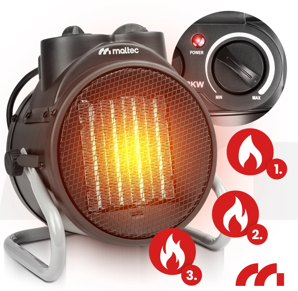 MalTec Elektrinis šildytuvas INFERNO4000 2kW