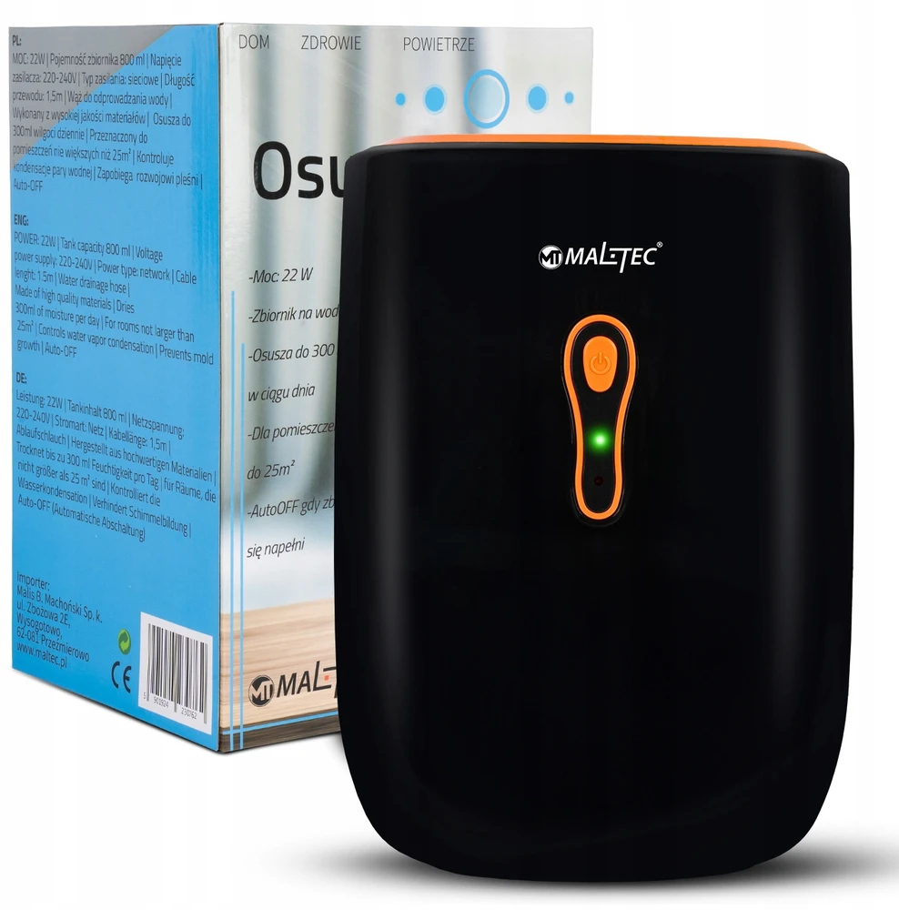 Oro sausintuvas, drėgmės sugėriklis Maltec DH-800 22W