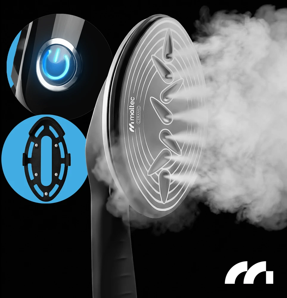 Garinis drabužių lygintuvas „MalTec SteamCare“ 2500 W su stotele