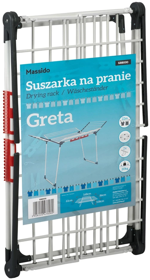 Massido Sulankstoma pastatoma skalbinių džiovyklė „Greta“, 21 m