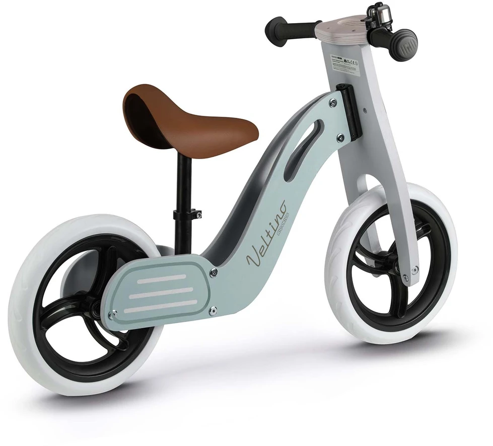 Ricokids RC-618 mėlynas medinis balansinis dviratukas