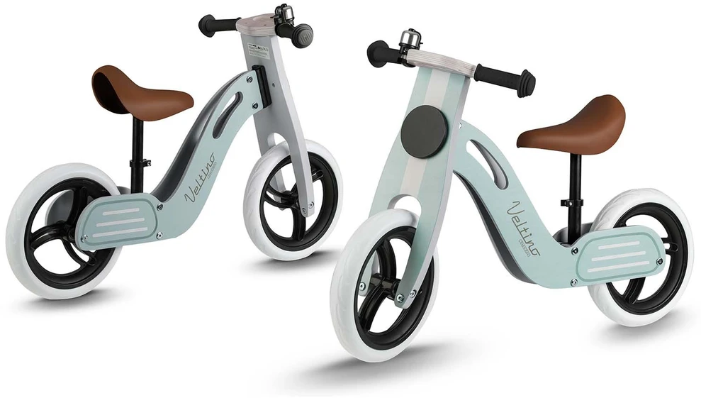 Ricokids RC-618 mėlynas medinis balansinis dviratukas