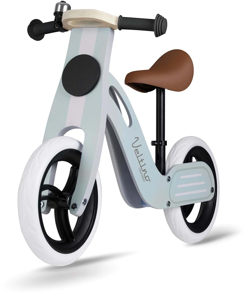 Ricokids RC-618 mėlynas medinis balansinis dviratukas