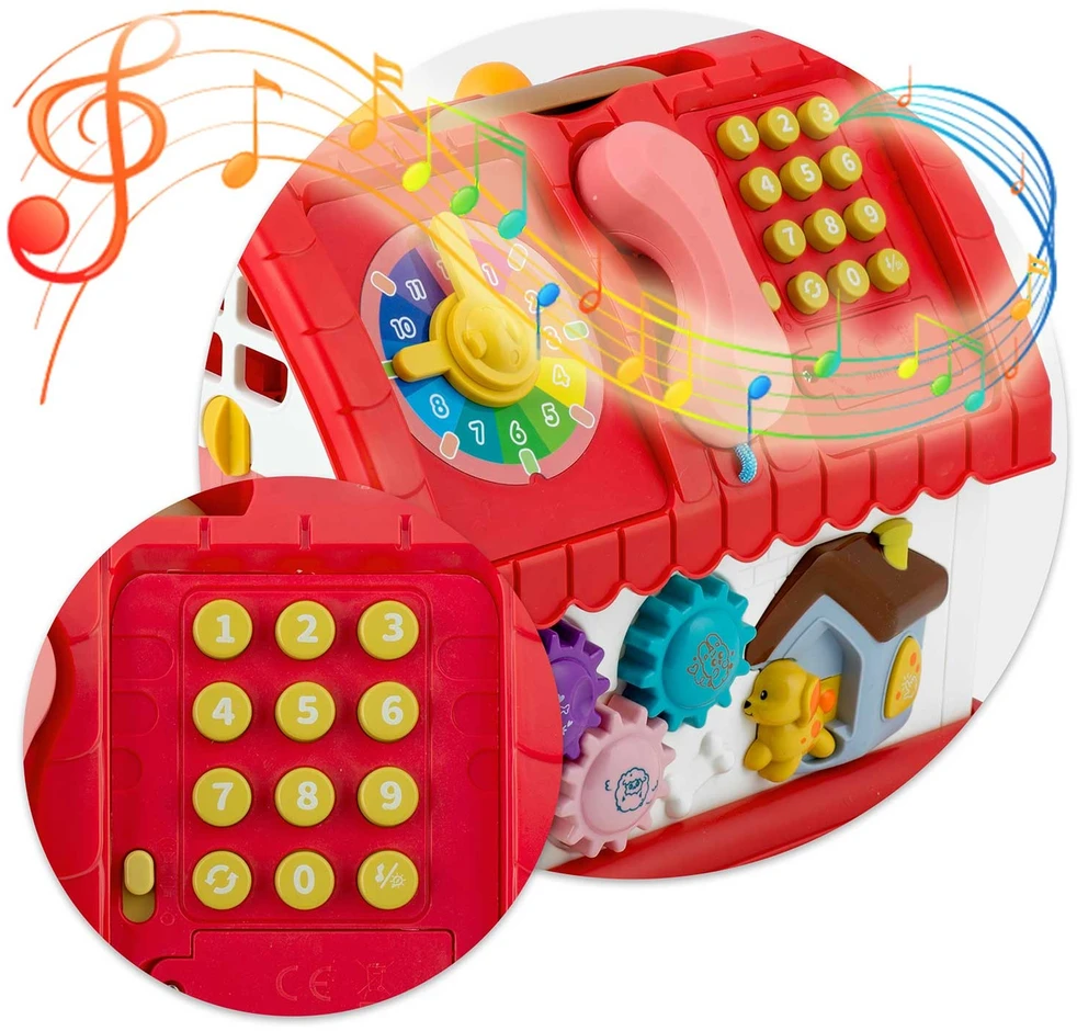 Edukacinis žaislinis namelis su telefonu RK-754 Ricokids