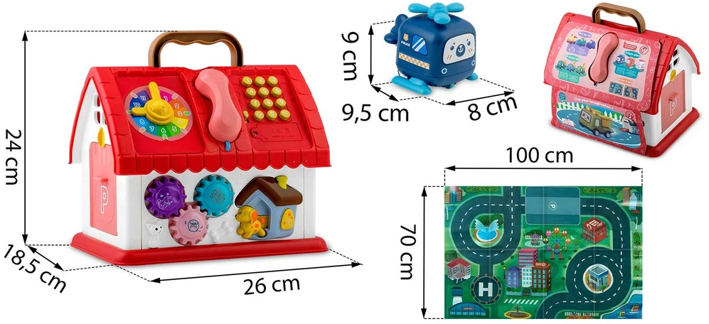 Edukacinis žaislinis namelis su telefonu RK-754 Ricokids